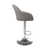Serena Leather Effect Charcoal Bar Stool