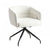 Artemis Corduroy White Swivel Chair