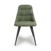 Corinth Linen Effect Green Dining Chair