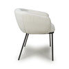 Lola Boucle White Dining Chair