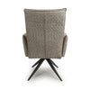 Brunswick Textured Chenille Effect Mink Swivel Chair