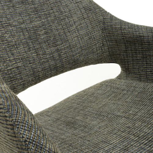 Aztec Tweed Green Swivel Dining Chair