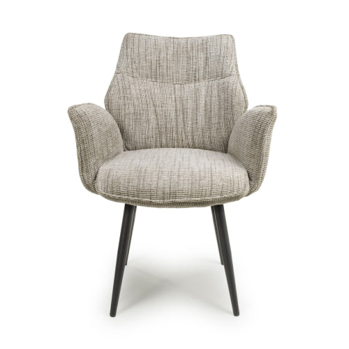 Baltimore Tweed Toffee Swivel Dining Chair