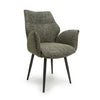 Baltimore Tweed Green Swivel Dining Chair