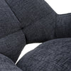 Dakar Textured Effect Charcoal Swivel Chair