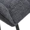 Dakar Textured Effect Dark Grey Swivel Chair
