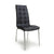 Jenner Leather Effect Black/Chrome Dining Chair