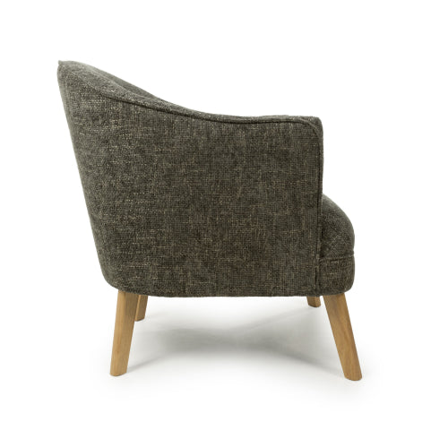 Mallory Flax Effect Green Armchair