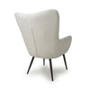 Bordeaux Textured Chenille Effect White Armchair