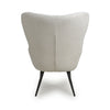 Bordeaux Textured Chenille Effect White Armchair