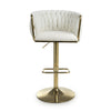 Bellaire Textured Effect Cream Bar Stool