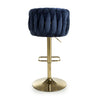 Bellaire Textured Effect Blue Bar Stool