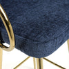 Volero Textured Effect Blue Bar Stool