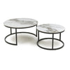 Delta White/Gold Nest of Tables