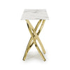 Astoria White/Gold Console Table