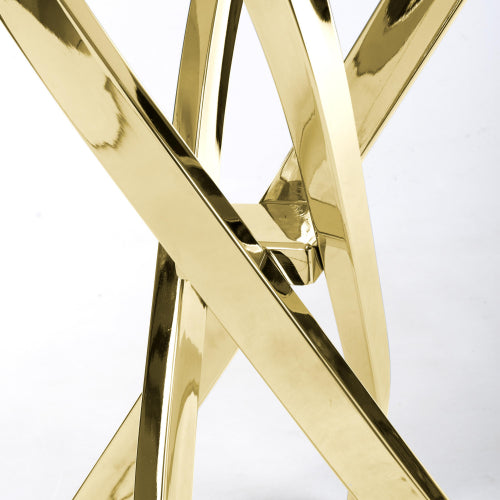 Astoria White/Gold Console Table