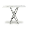 Astoria Square White/Gold End Table