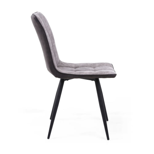 Rodeo Suede Effect Light Grey Dining Chair