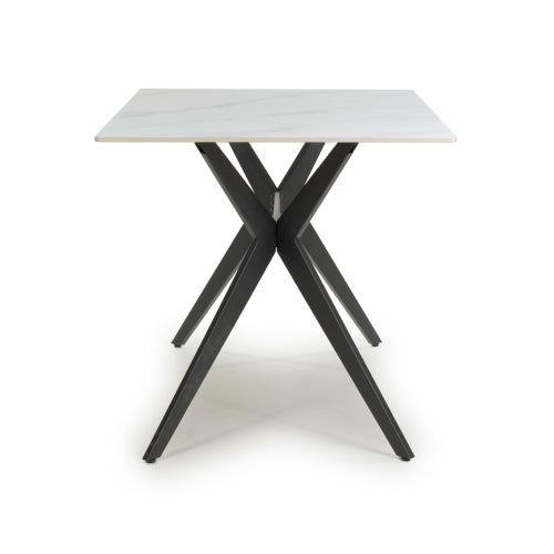 Timor 1.2m White Dining Table