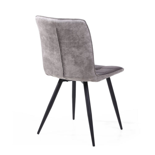 Rodeo Suede Effect Dark Grey Dining Chair