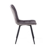 Rodeo Suede Effect Dark Grey Dining Chair