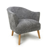 Mallory Flax Effect Grey Armchair