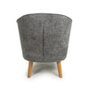 Mallory Flax Effect Grey Armchair