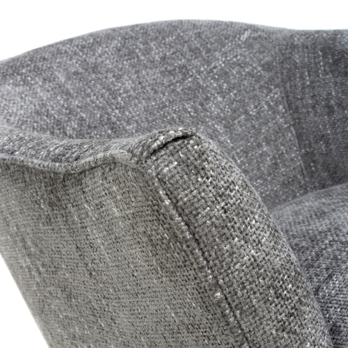 Mallory Flax Effect Grey Armchair