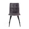 Rodeo Suede Effect Dark Grey Dining Chair