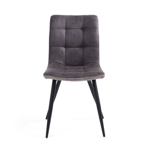 Rodeo Suede Effect Dark Grey Dining Chair