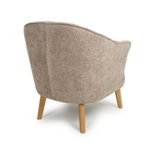 Mallory Flax Effect Natural Armchair