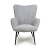 Bordeaux Textured Chenille Effect Grey Armchair