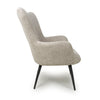 Bordeaux Textured Chenille Effect Mink Armchair