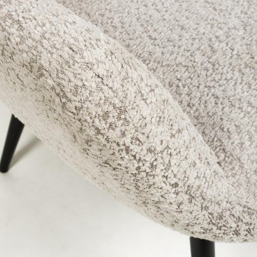 Bordeaux Textured Chenille Effect Mink Armchair