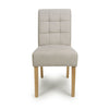 Moseley Waffle Flax Effect Natural Dining Chair in Natural Legs