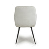 Denver Corduroy White Dining Chair