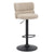 Mason Brushed Velvet Cream/Black Bar Stool