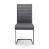 Callisto Leather Effect Grey Dining Chair