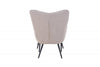 Paris Boucle Light Brown Armchair & Footstool