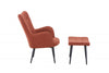 Paris Boucle Copper Armchair & Footstool
