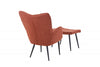 Paris Boucle Copper Armchair & Footstool