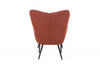 Paris Boucle Copper Armchair & Footstool