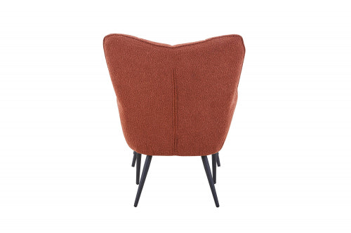 Paris Boucle Copper Armchair & Footstool