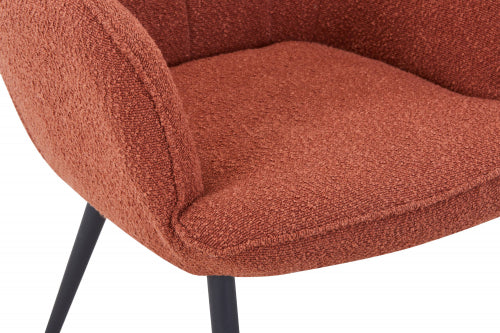 Paris Boucle Copper Armchair & Footstool
