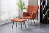 Paris Boucle Copper Armchair & Footstool