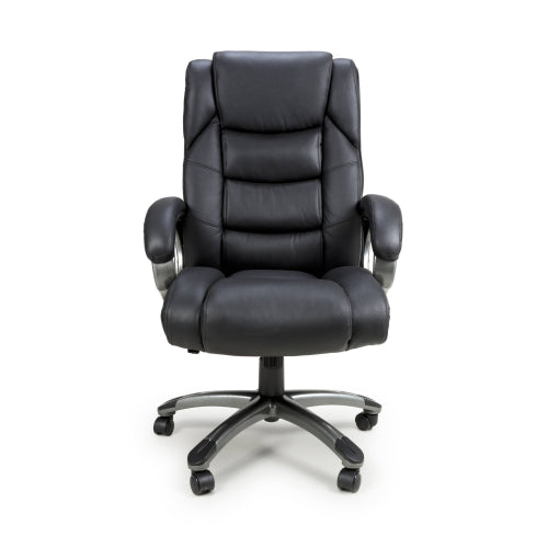 Regent Executive Leather Faced Black Office Chair