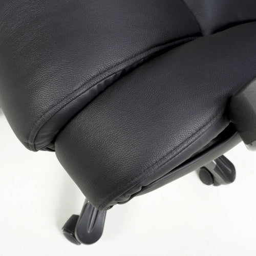 Regent Executive Leather Faced Black Office Chair