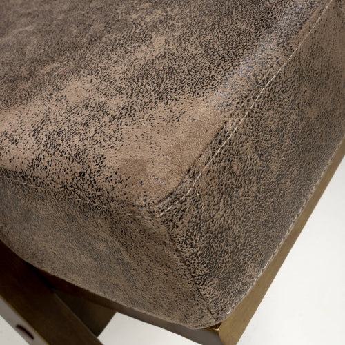 Hampton Suede Effect Brown Accent Chair