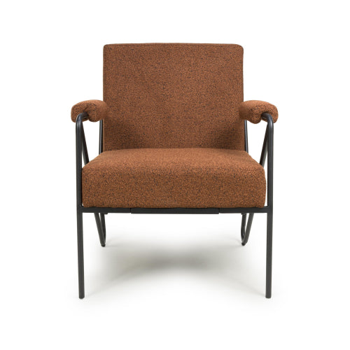 Oslo Speckled Burnt Orange Armchair