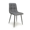 Madison Leather Effect Grey Dining Chair